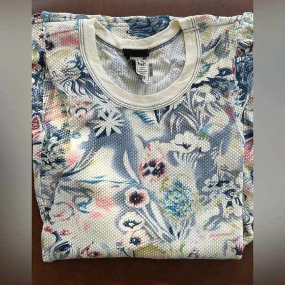 FREE PEOPLE  3/4 floral retro   Thermal  Size small - Picture 3 of 6